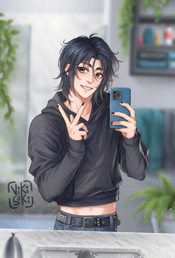 Made with ClipStudioPaint on Samsun Galaxy S24Ultra. Jun-2024